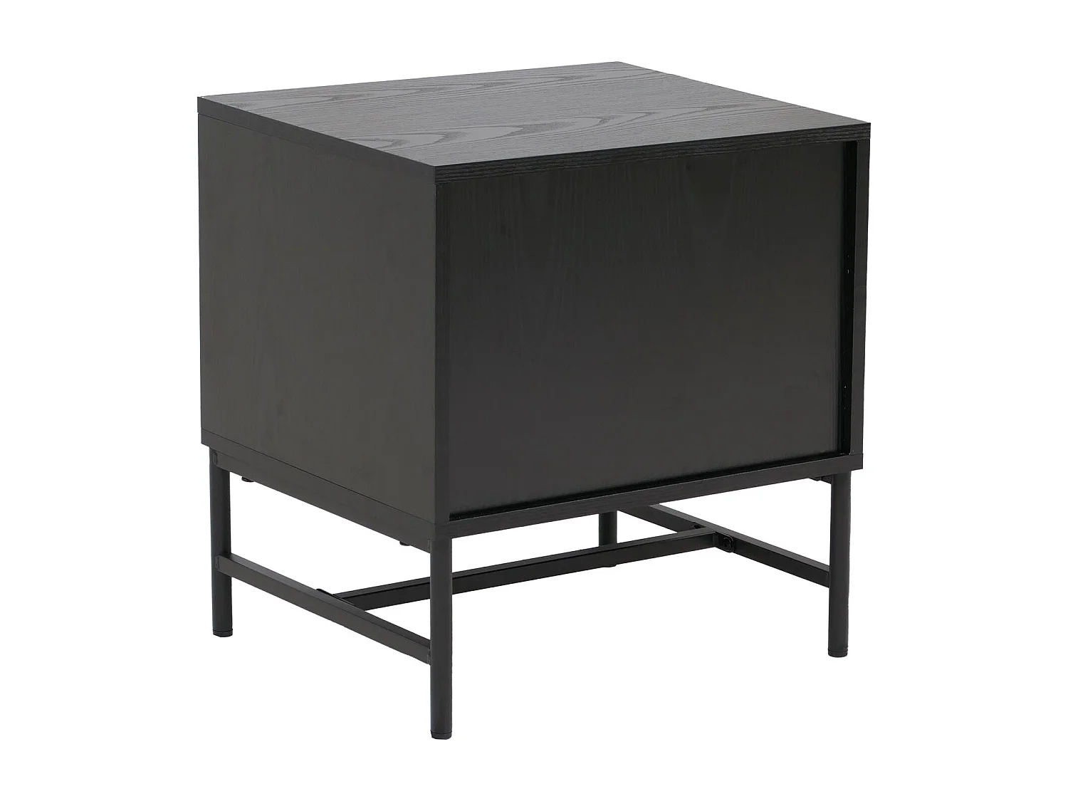 Table de chevet MCW-O39,  aspect bois noir