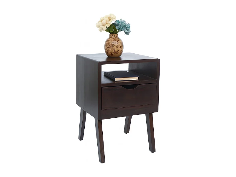 Szafka nocna MCW-P16,  ciemnobrązowa