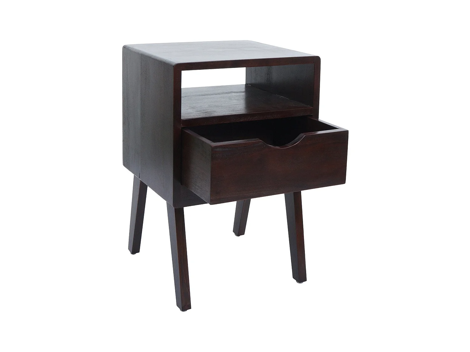 Szafka nocna MCW-P16,  ciemnobrązowa