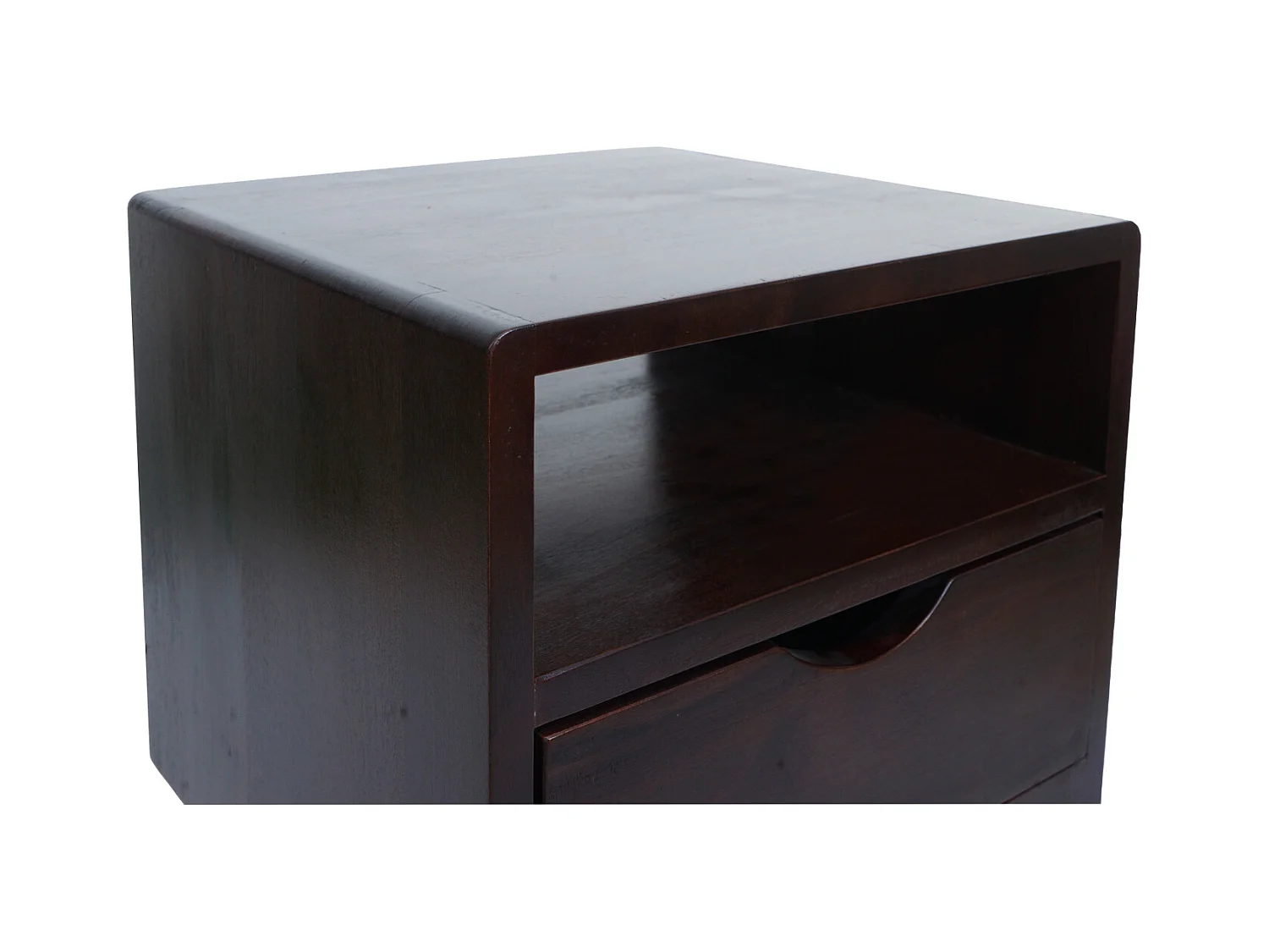 Szafka nocna MCW-P16,  ciemnobrązowa