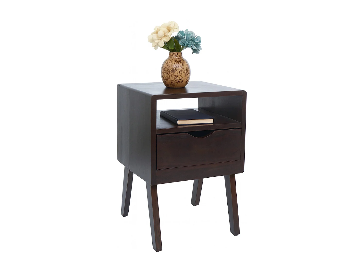 Szafka nocna MCW-P16,  ciemnobrązowa