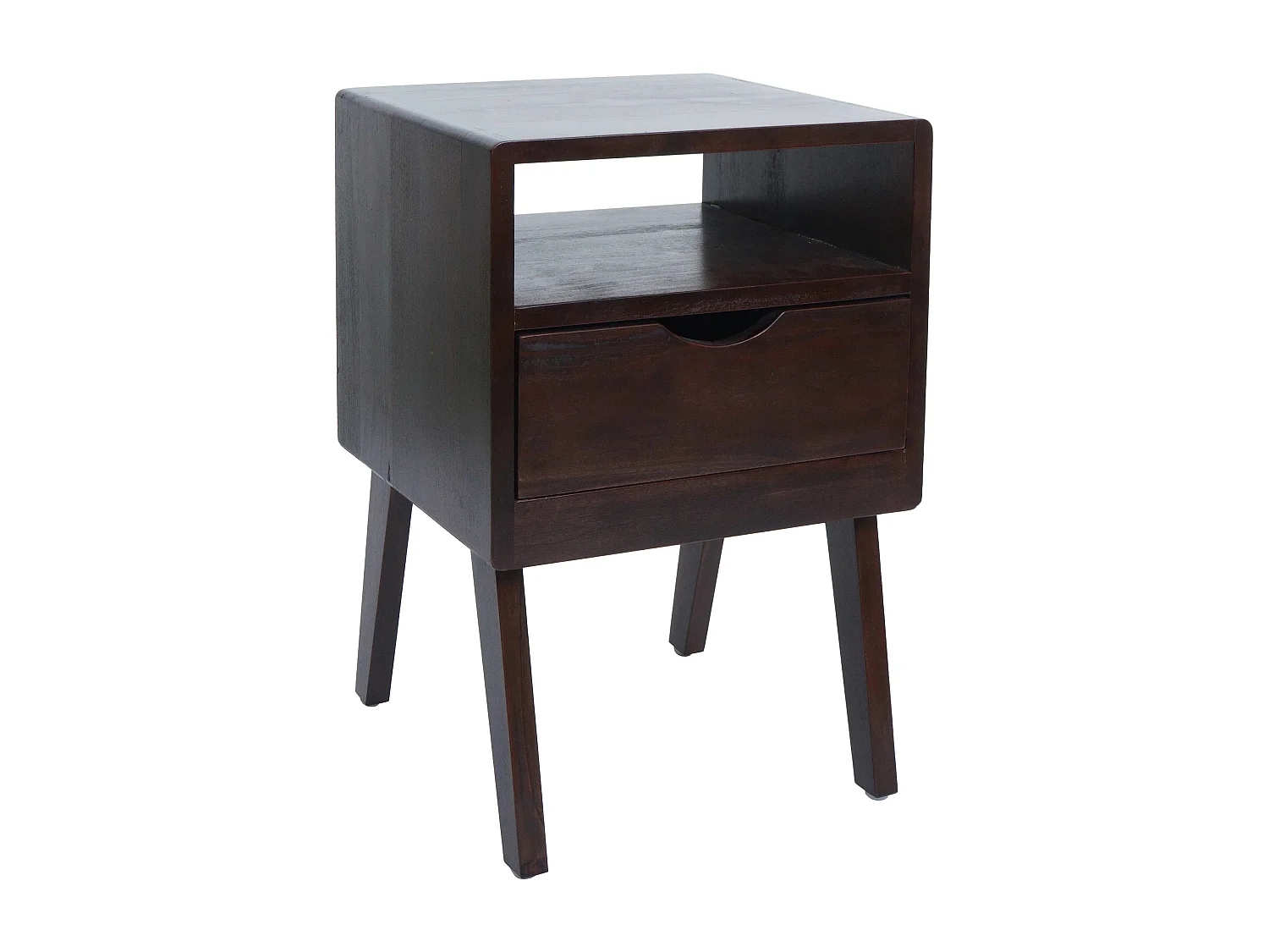 Szafka nocna MCW-P16,  ciemnobrązowa