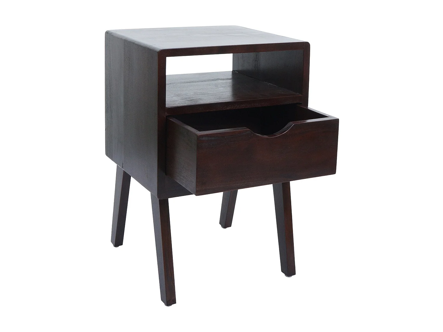 Szafka nocna MCW-P16,  ciemnobrązowa