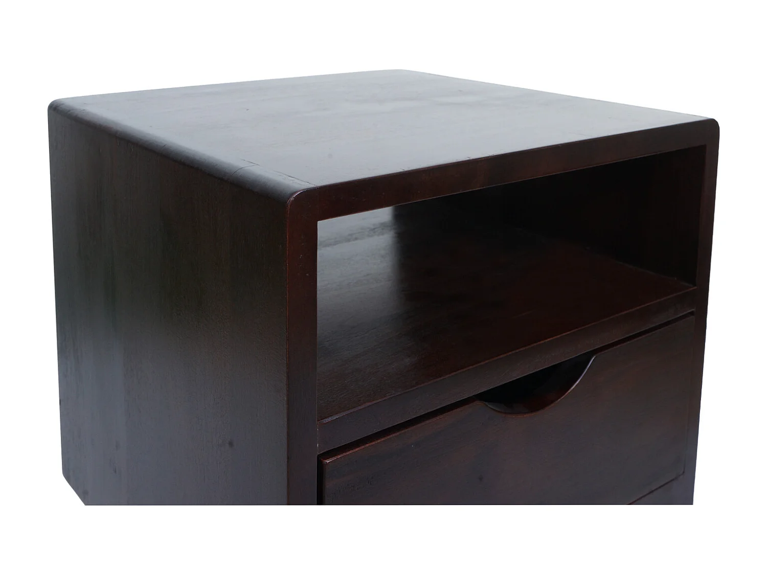 Szafka nocna MCW-P16,  ciemnobrązowa