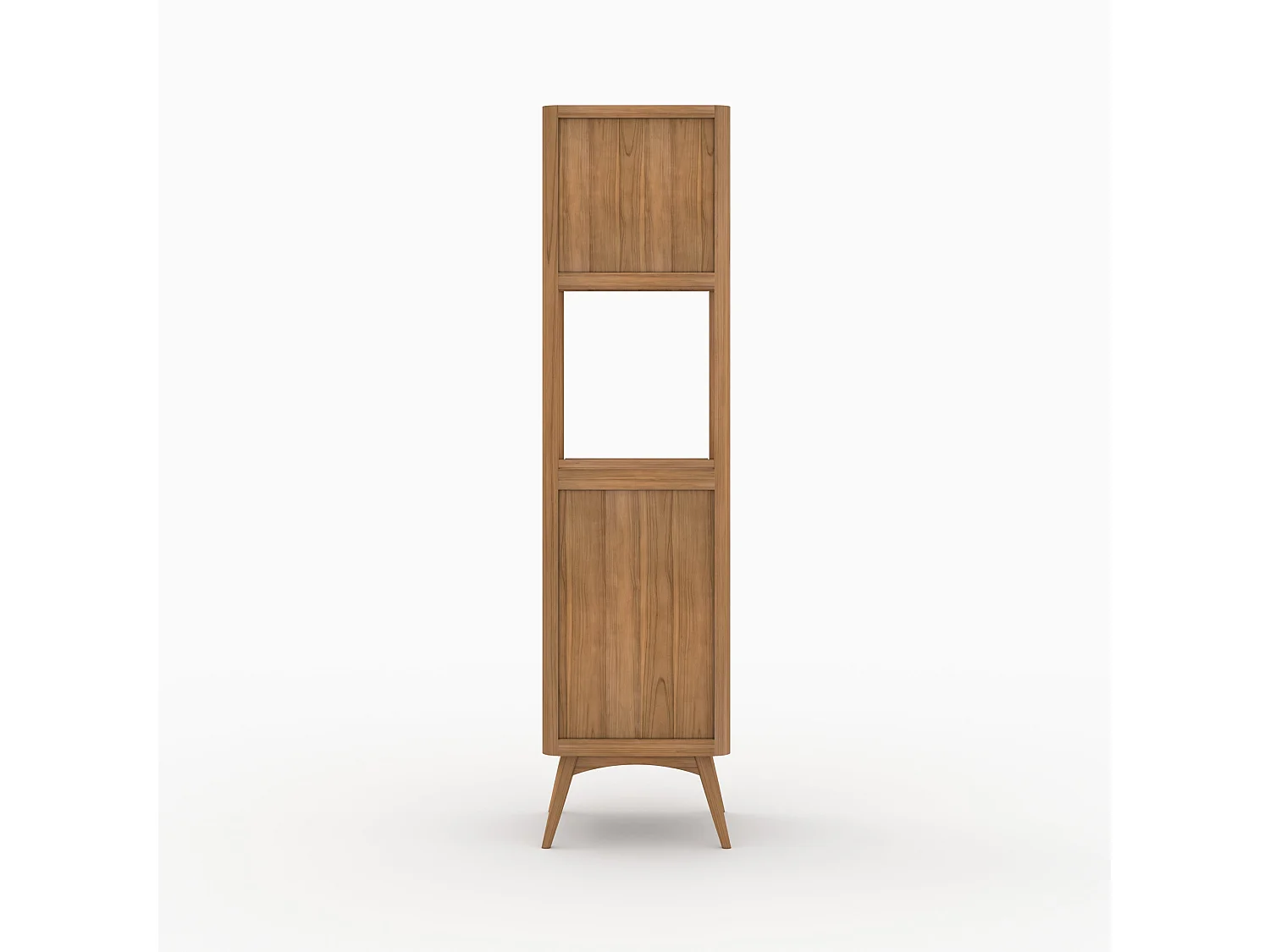 Conjunto de baño de madera de teca de 140 cm con un nicho. - Auguste