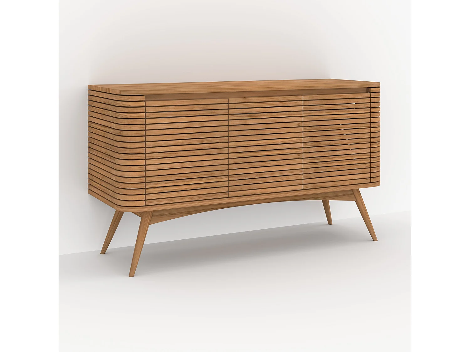 Conjunto de baño de madera de teca 140 cm - Auguste