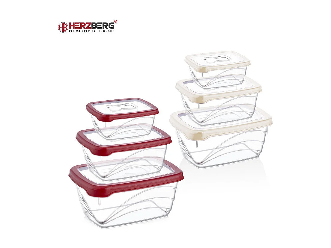 Herzberg HG-L771 : Coffret 3 pièces Extra Deep Bio Saver Ivoire