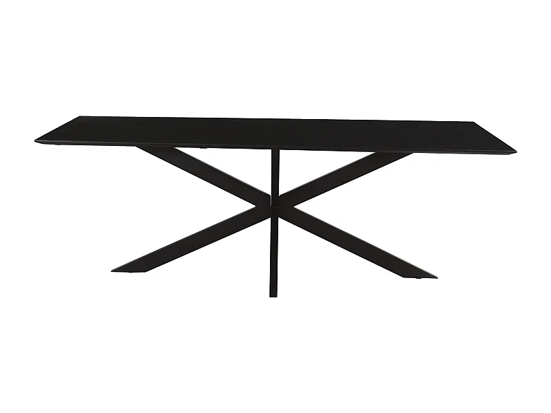 URBAN-Mesa de comedor 8/10 personas 220 cm de madera negra