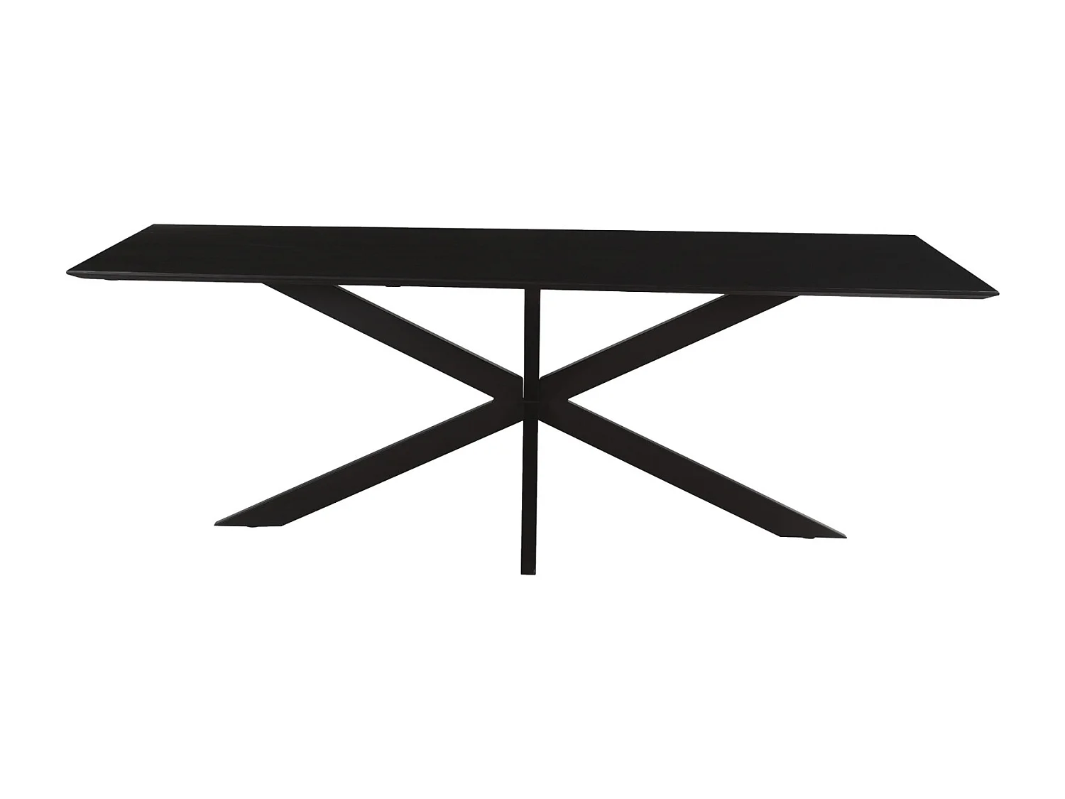 URBAN-Mesa de comedor 8/10 personas 220 cm de madera negra