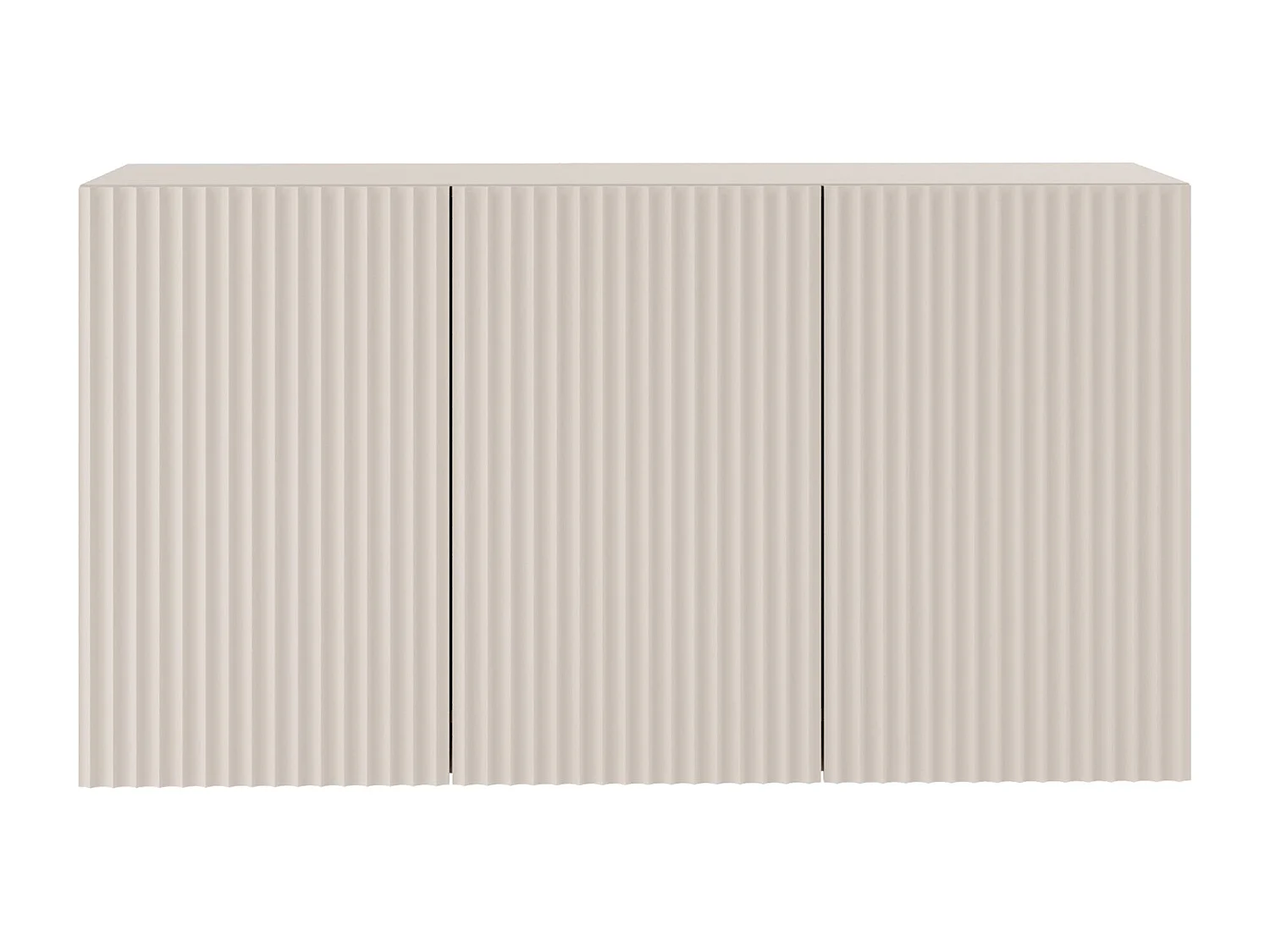 Sideboard mit geriffelten Lamellenfronten – 3-türig – Kaschmirbeige – 150 cm – SUNDS