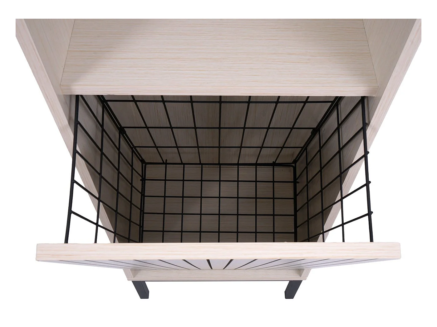 Szafka wysoka MCW-O42,  wygląd drewna beżowy