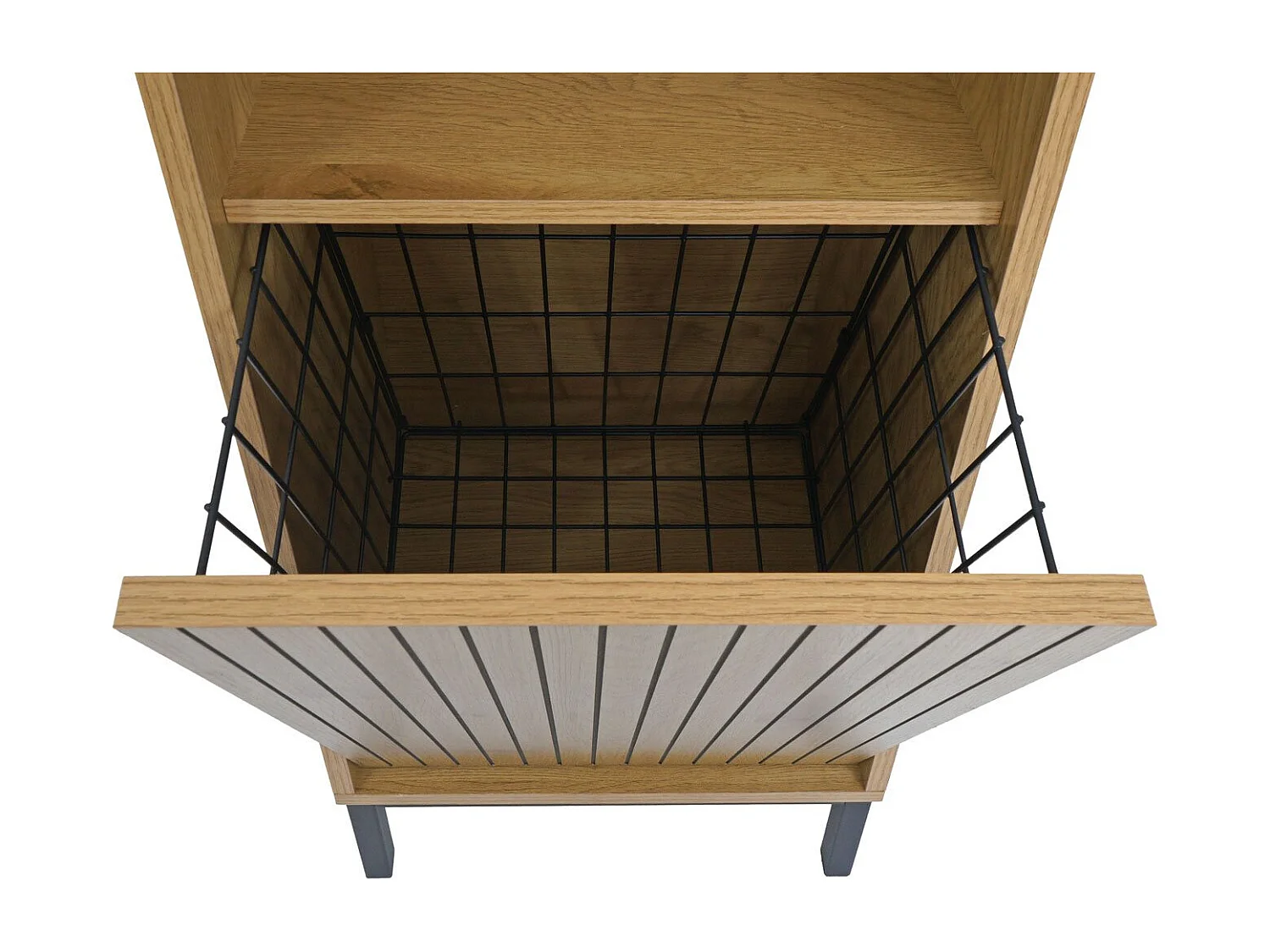 Hochschrank MCW-O42, Holzoptik natur