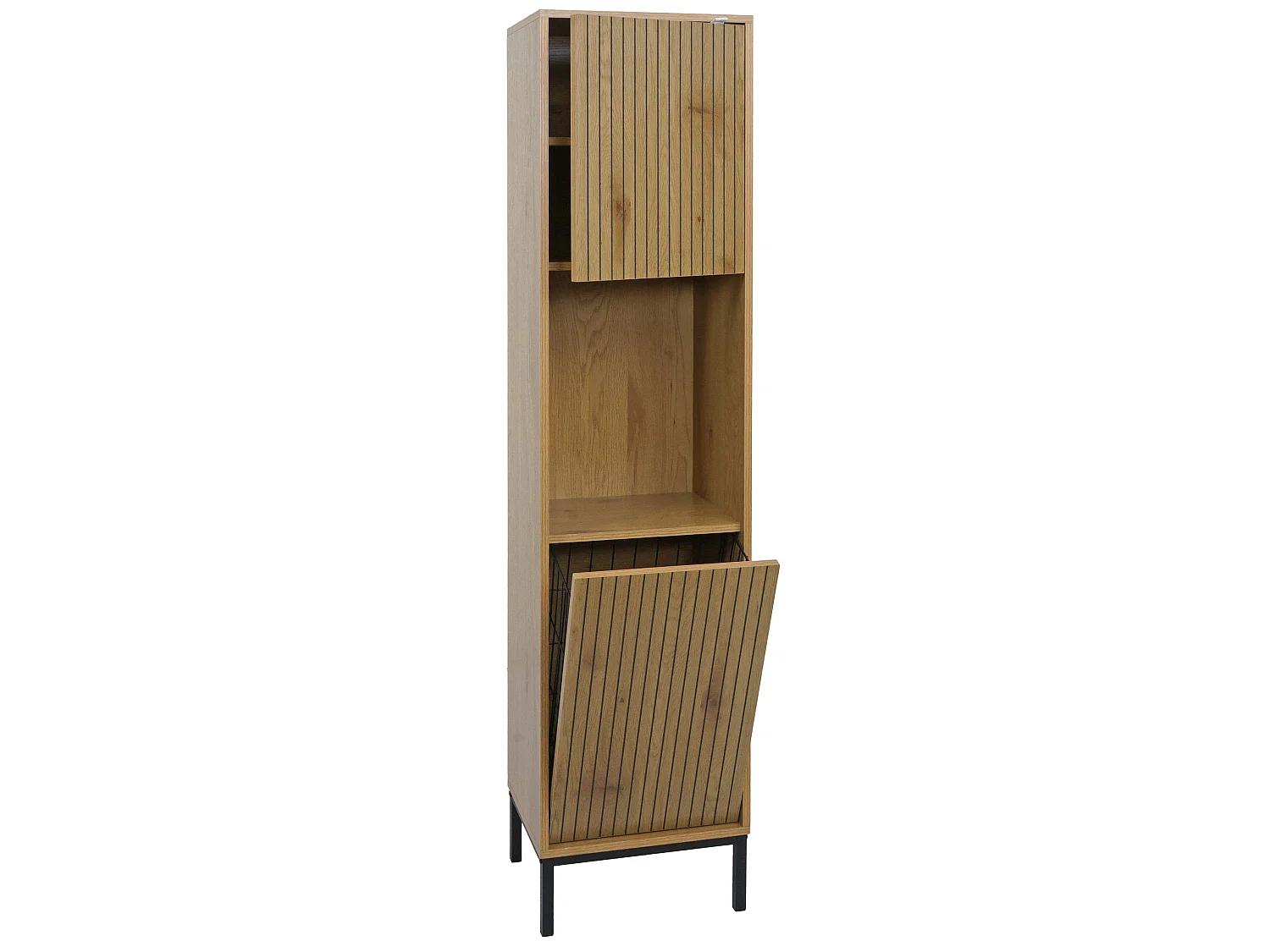 Armoire haute MCW-O42,  aspect bois naturel