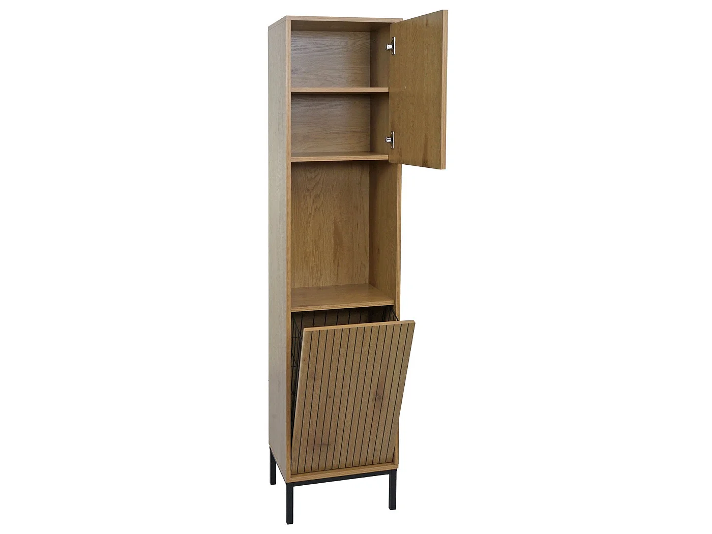 Armoire haute MCW-O42,  aspect bois naturel