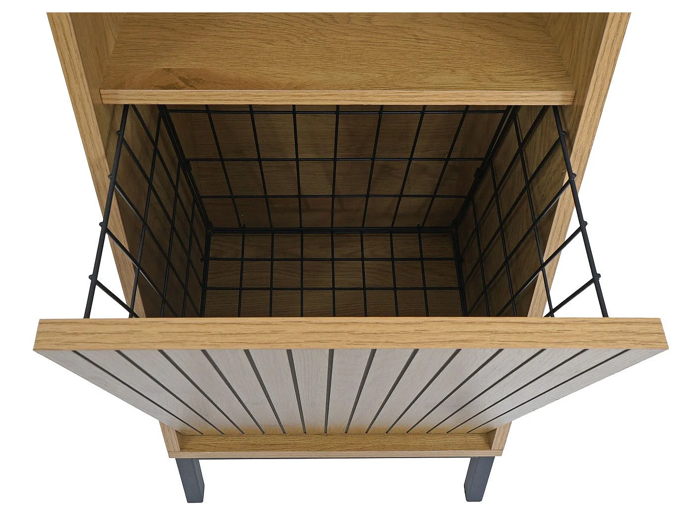 Armoire haute MCW-O42,  aspect bois naturel