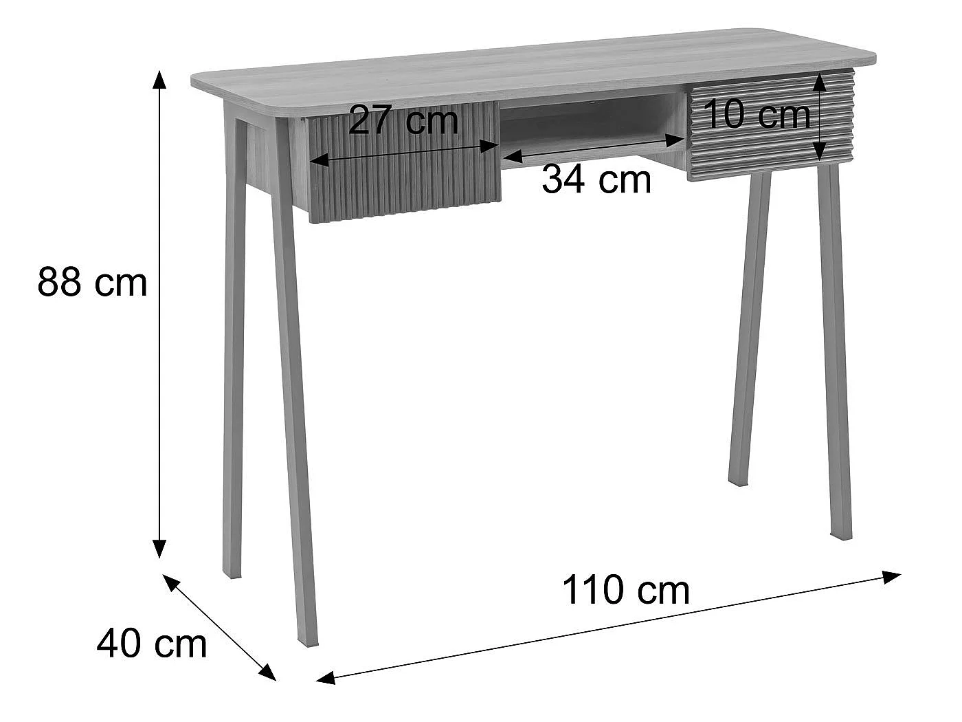 Console MCW-O40,  naturel
