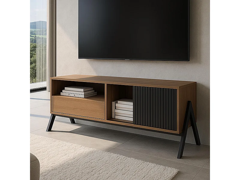 Szafka pod telewizor MCW-O40,  naturalny