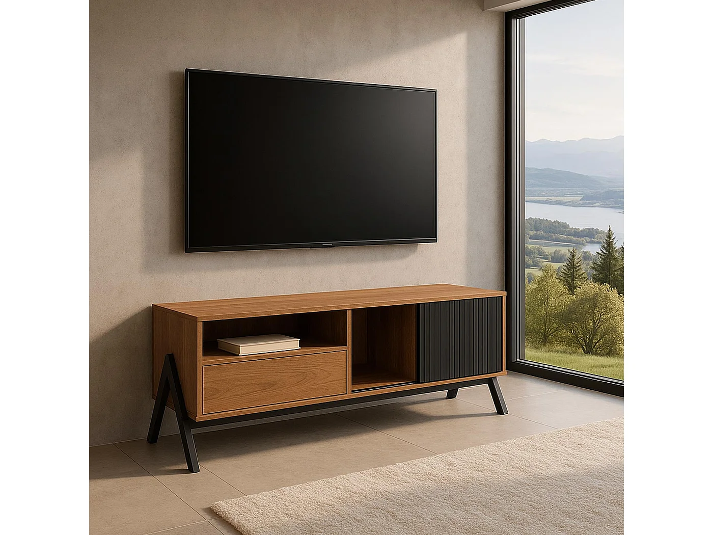 TV-rek MCW-O40,  naturel