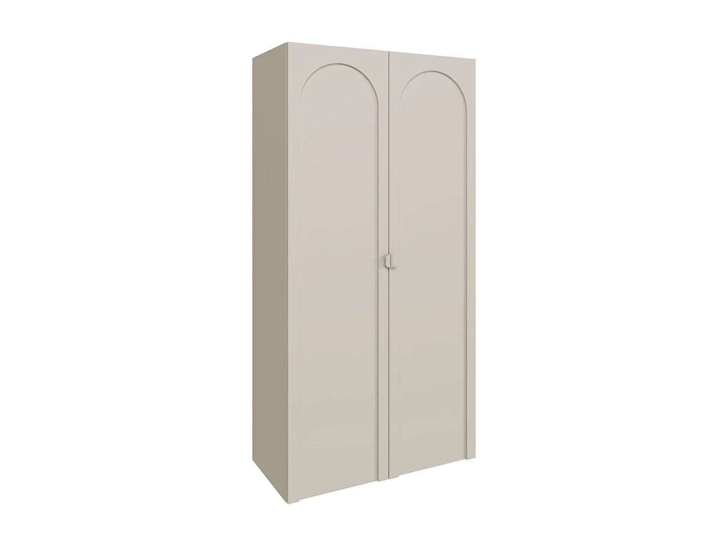 Kleiderschrank mit 2 Türen – Kaschmirgrau – 100 cm – ARKADIA