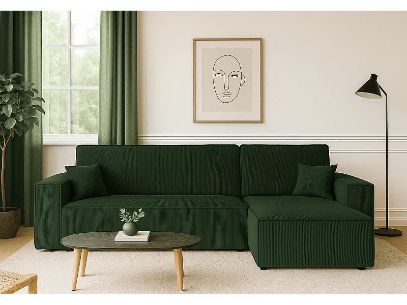 Narożnik DENIS L z funkcją spania 135x200 Poso 14