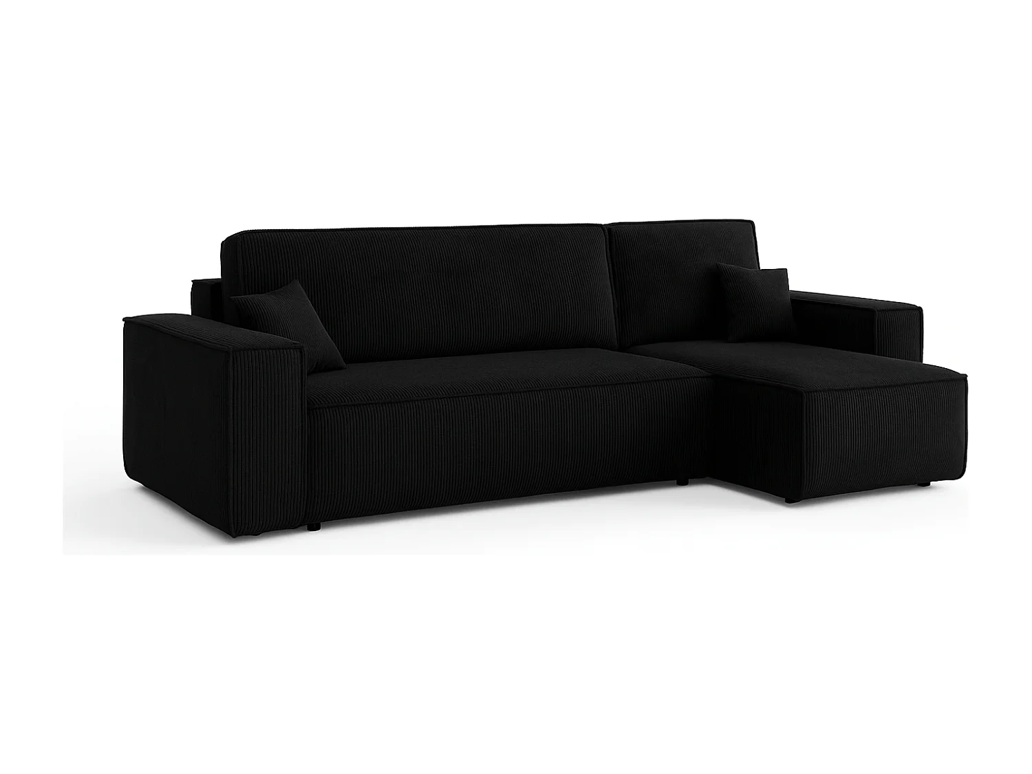 Canapé d’angle DENIS L avec fonction lit 135x200 Poso 135