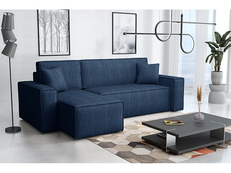 Hoekbank DENIS L met slaapfunctie 135x200 Poso 5