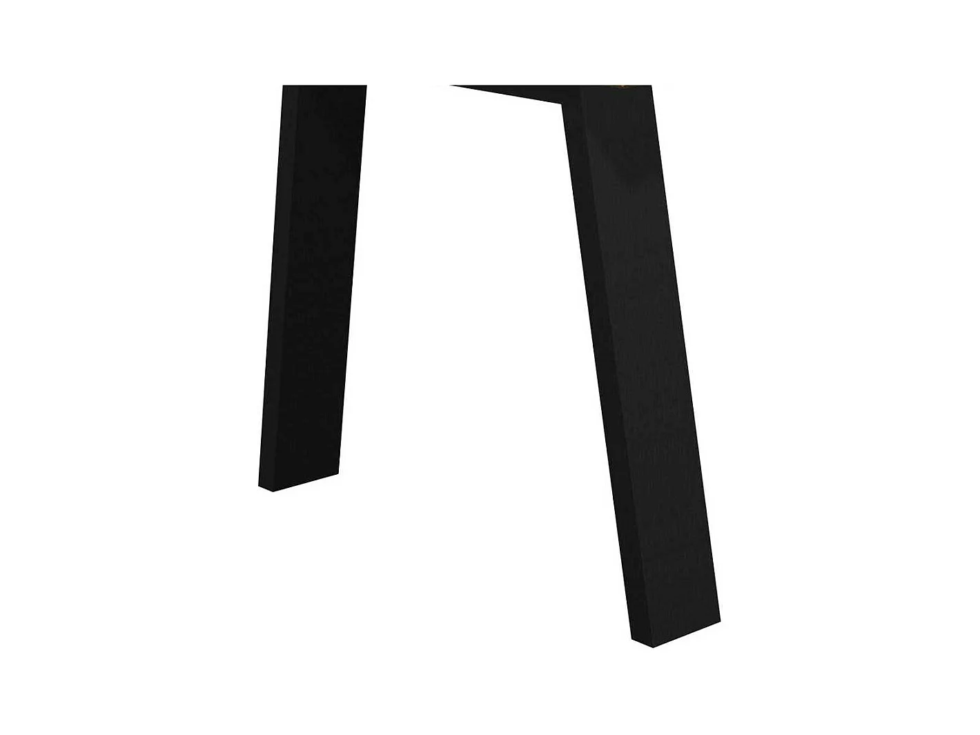 Baumkantentisch Eiche aus Massivholz Metall Vierfußgestell