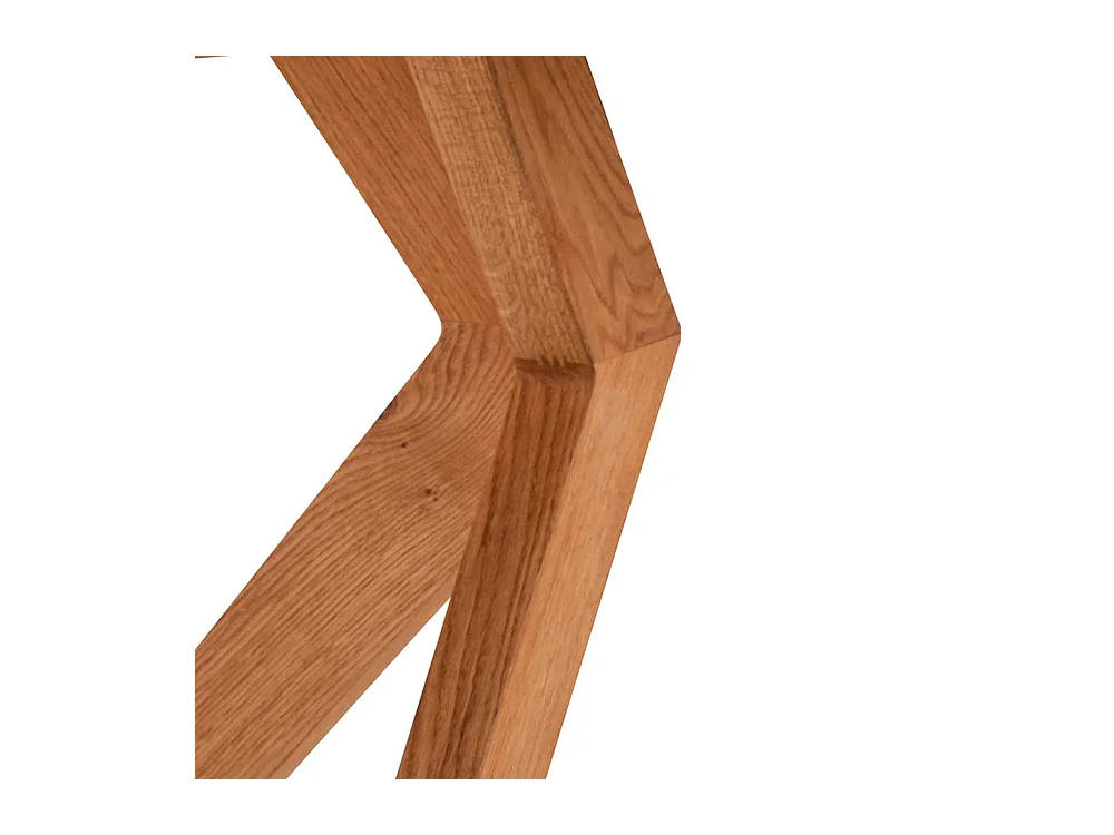 Holztisch Massiv aus Wildeiche modernem Vierfußgestell