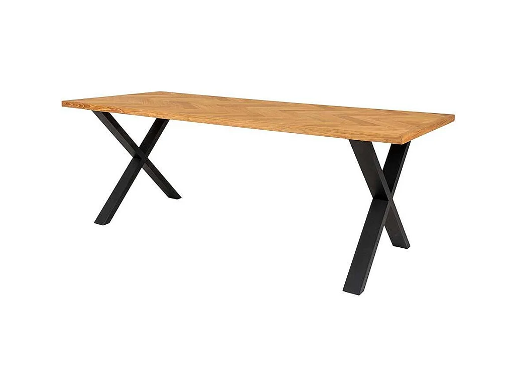 Hochwertiger Esstisch im Industrie und Loft Stil X Gestell