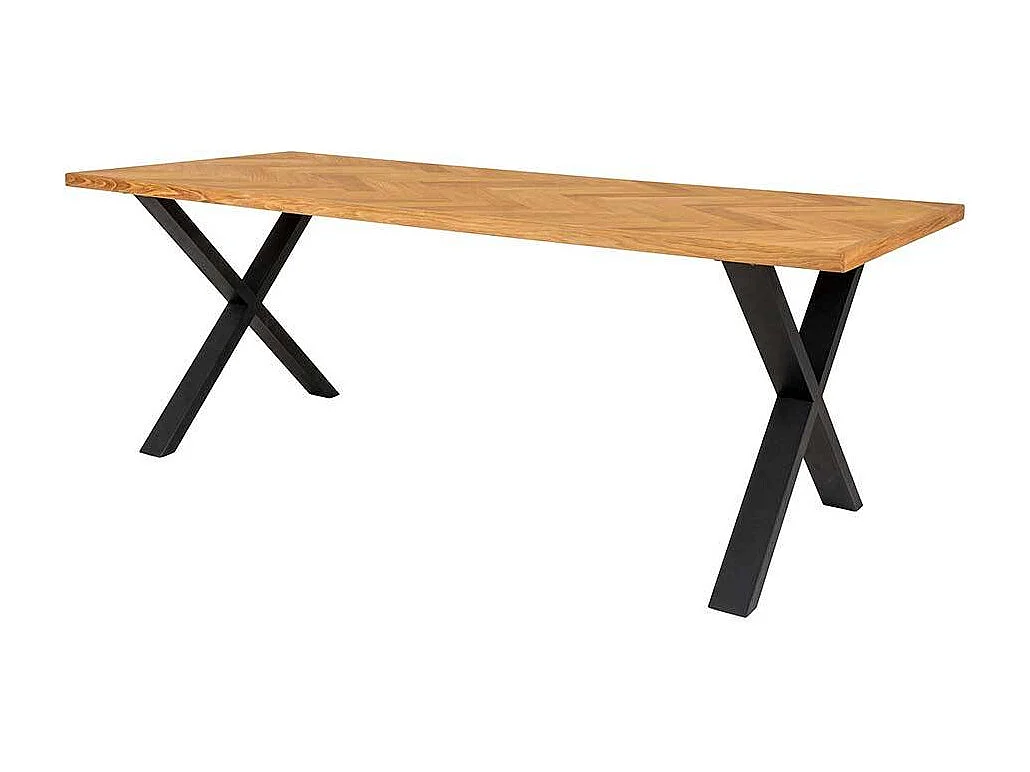 Hochwertiger Esstisch im Industrie und Loft Stil X Gestell