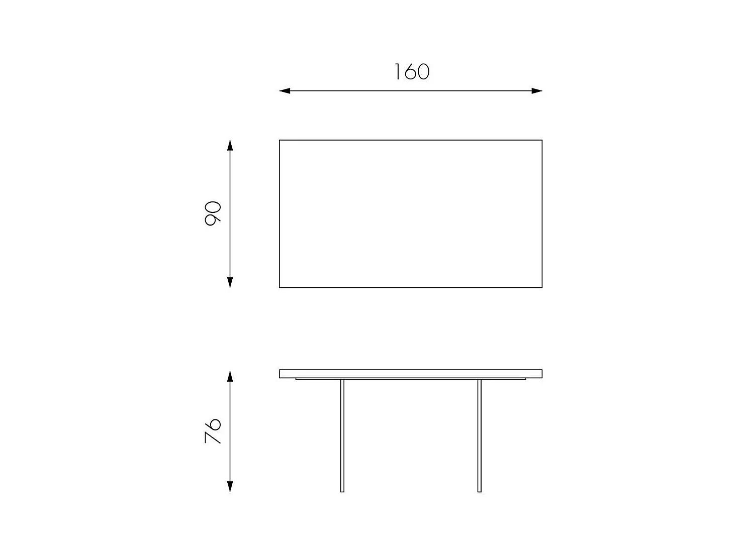 Tisch mit Glaswangen Baumkante