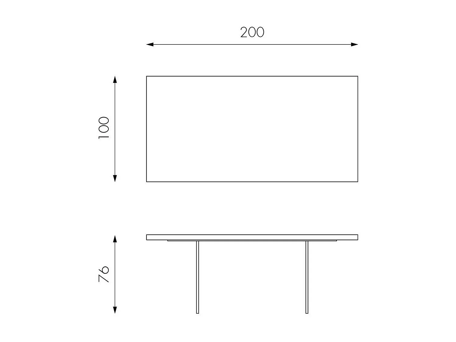 Tisch mit Glaswangen Baumkante