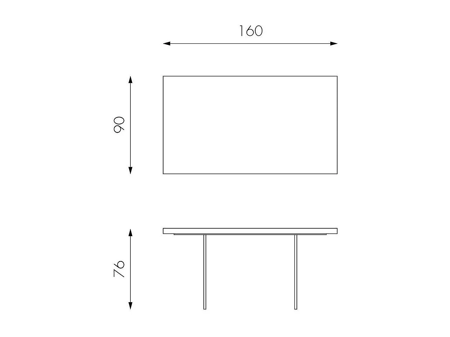 Tisch mit Glaswangen Baumkante