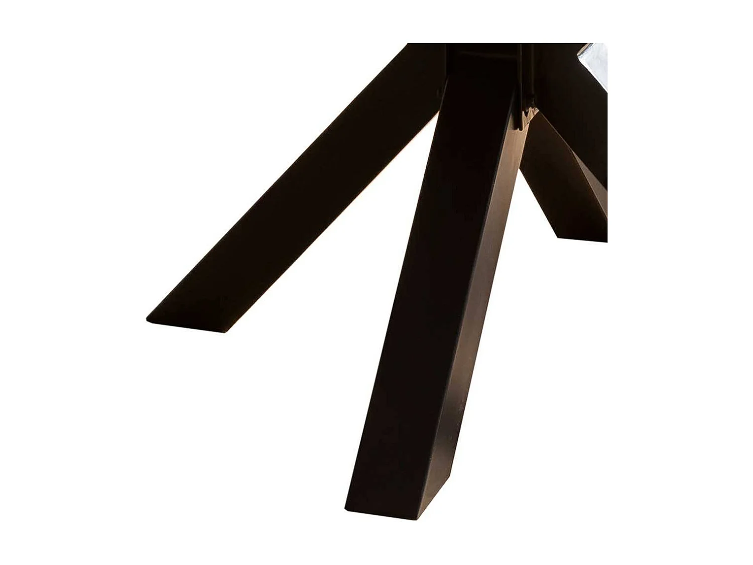 Massivholztisch Tisch Massivholz im Industry und Loft Stil mit Spider Gestell