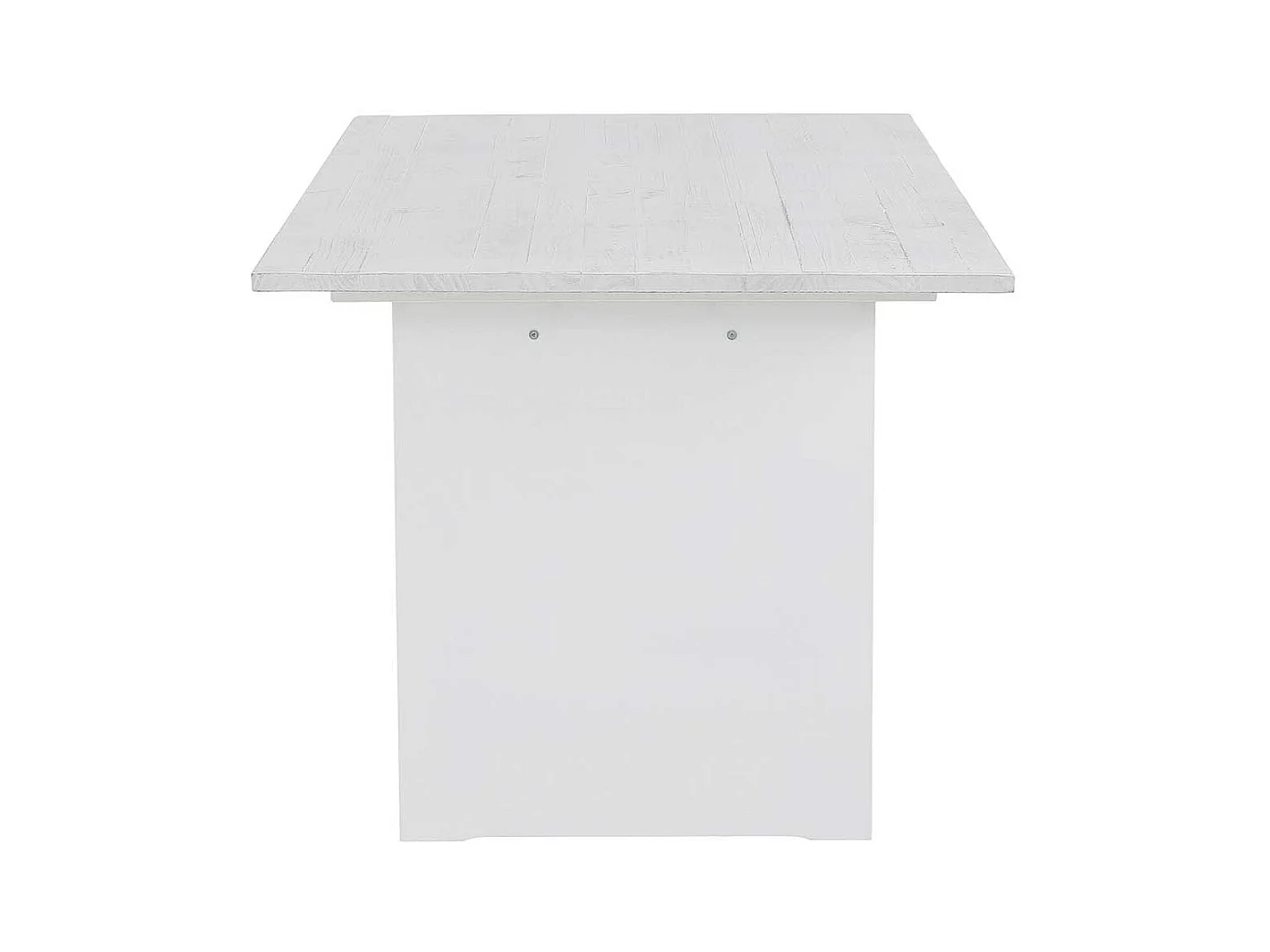 Wangen Esstisch in Weiß lasiert Kiefer teilmassiv