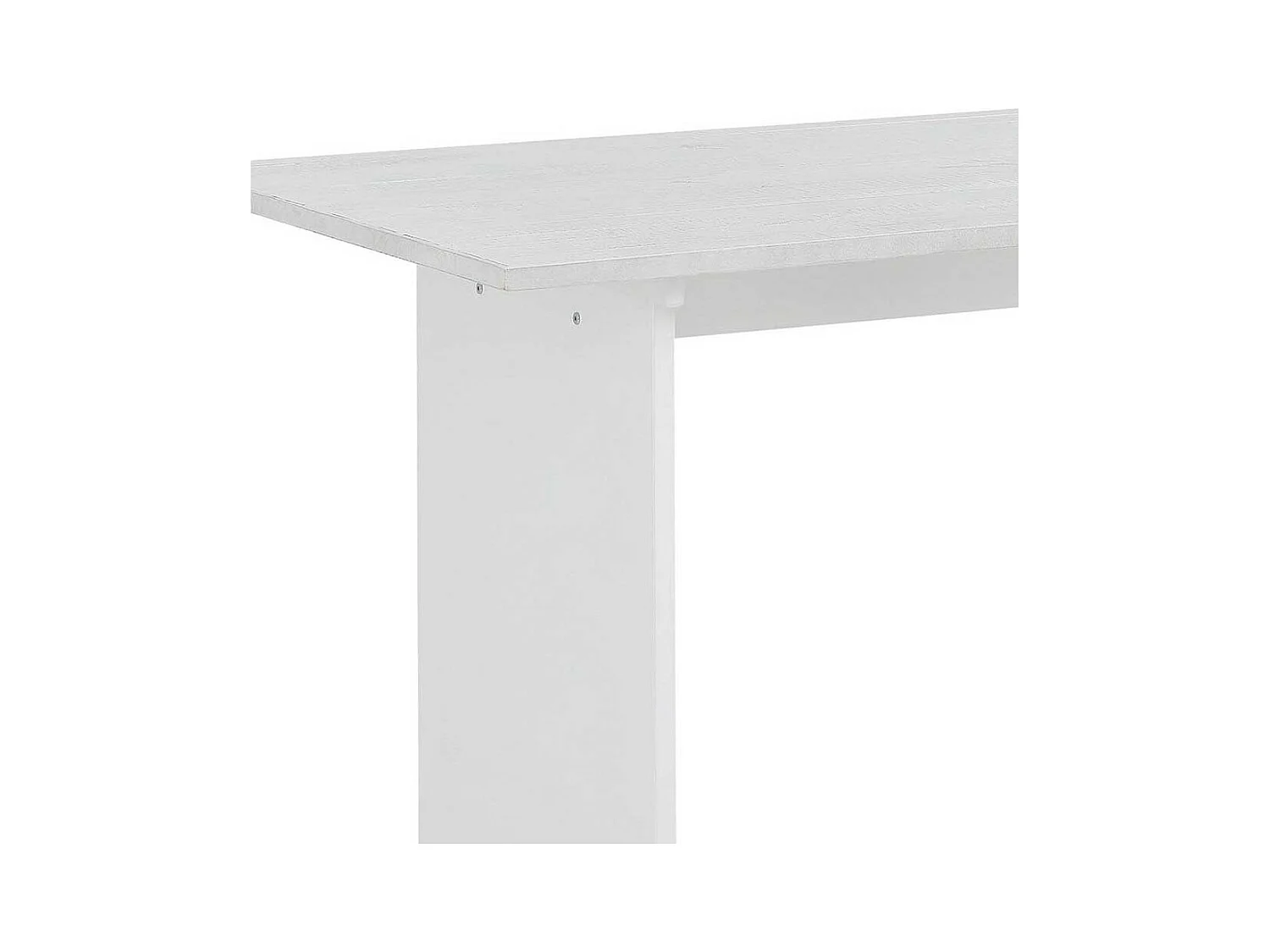 Wangen Esstisch in Weiß lasiert Kiefer teilmassiv