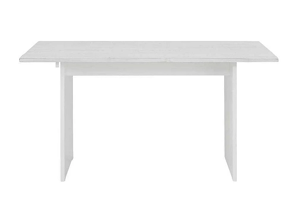 Wangen Esstisch in Weiß lasiert Kiefer teilmassiv