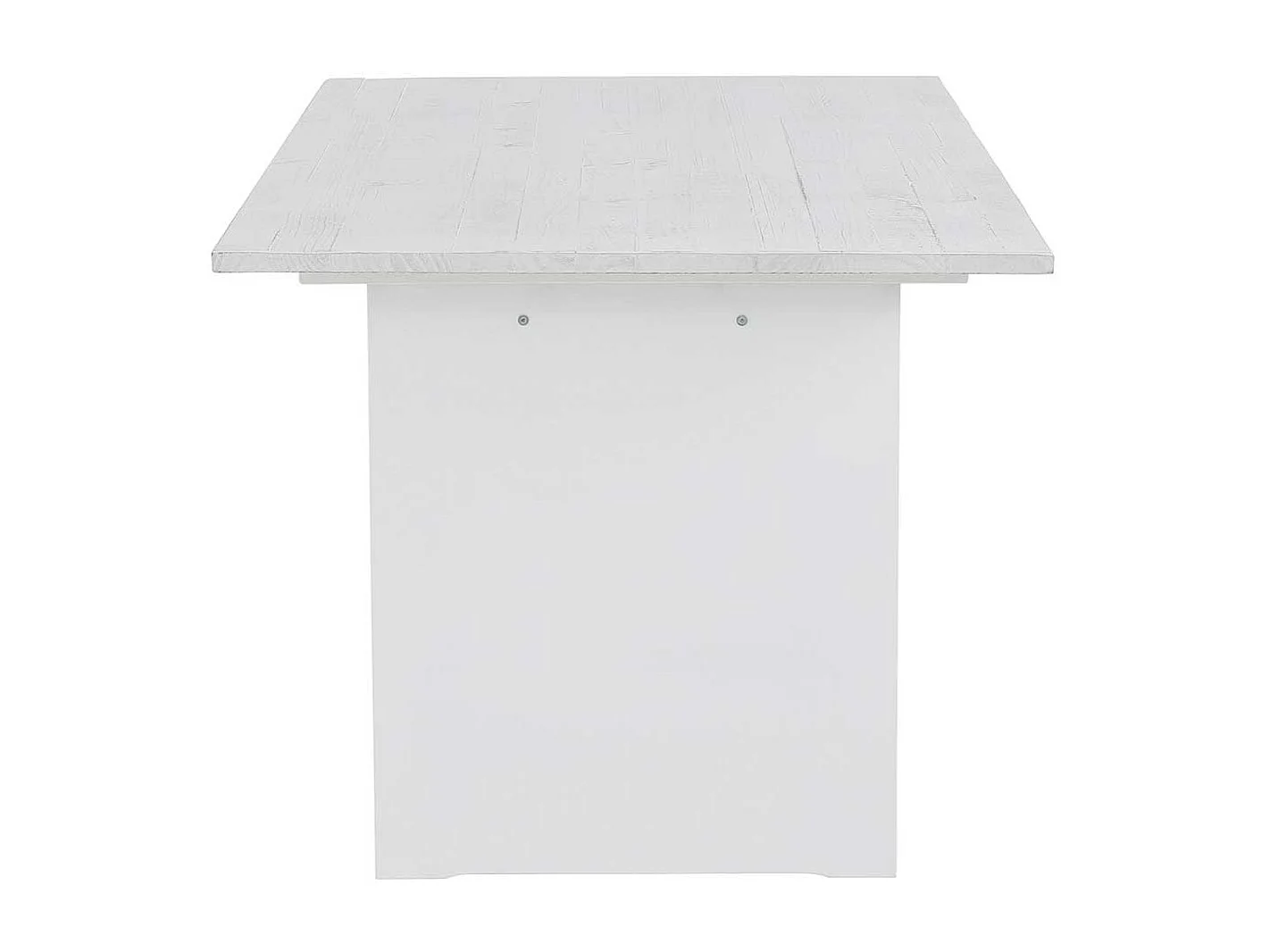 Wangen Esstisch in Weiß lasiert Kiefer teilmassiv