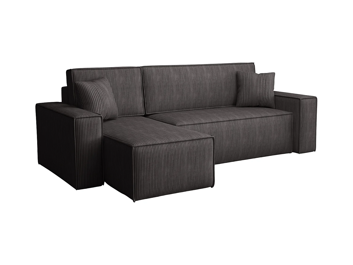 Canapé d’angle DENIS L avec fonction lit 135x200 Poso 22