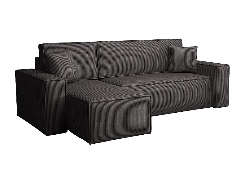 Canapé d’angle DENIS L avec fonction lit 135x200 Poso 22