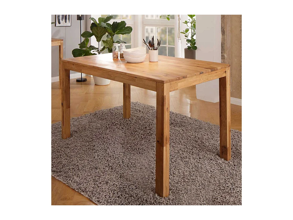 Tisch Esszimmer Esszimmertisch aus Wildeiche Massivholz geölt