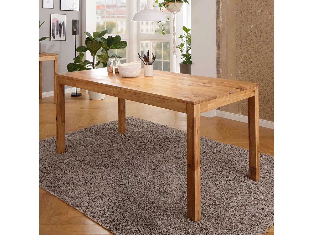 Tisch Esszimmer Esszimmertisch aus Wildeiche Massivholz geölt