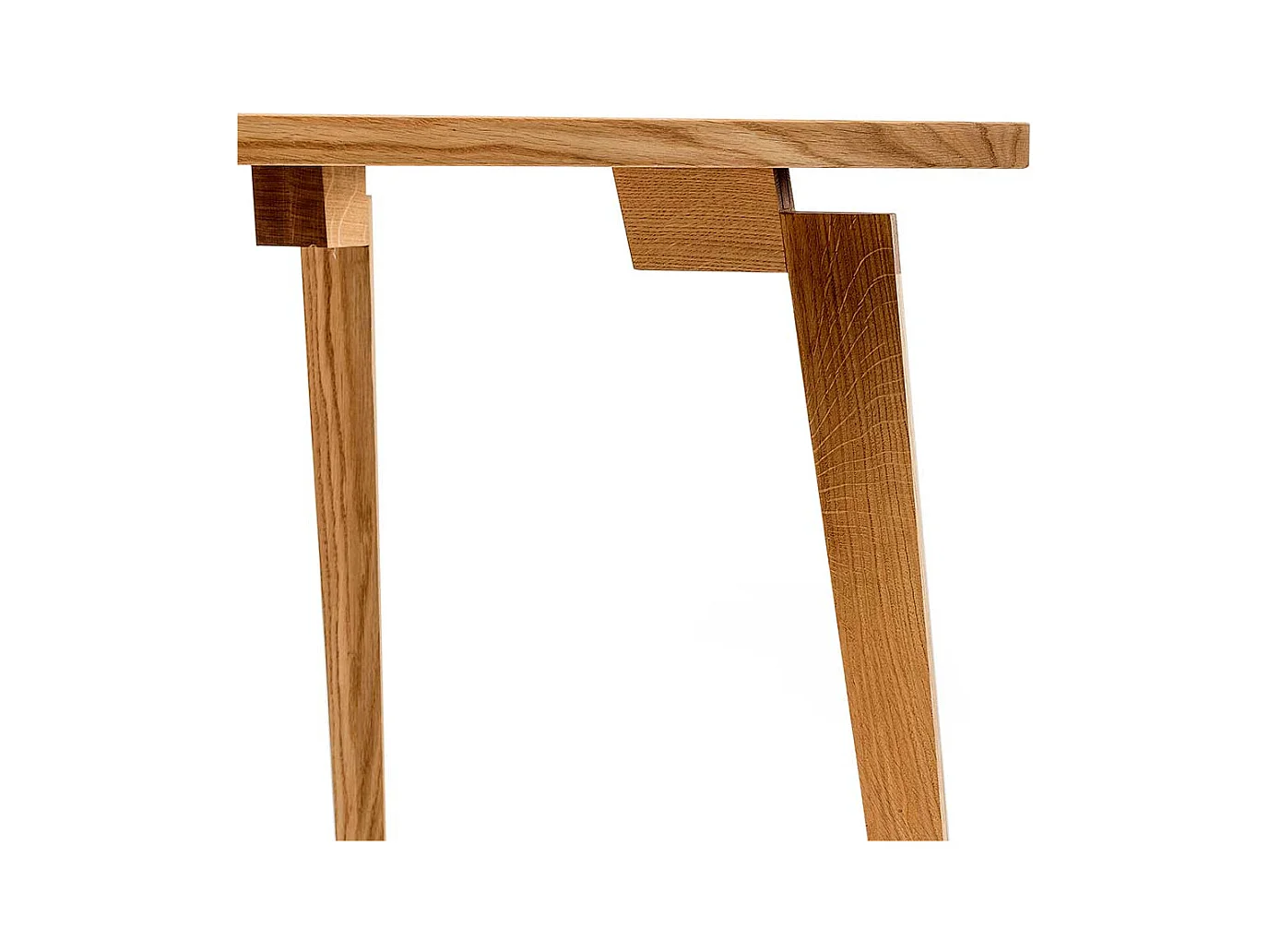 Holztisch aus Eiche Massivholz 90 cm tief