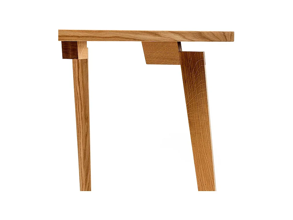 Holztisch aus Eiche Massivholz 90 cm tief