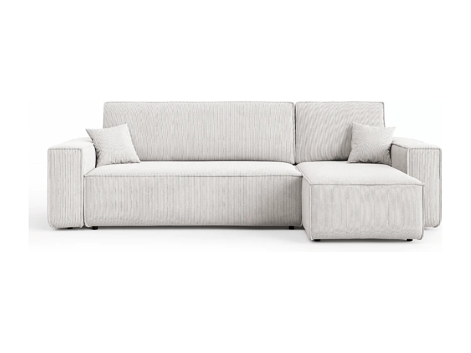 Canapé d’angle DENIS L avec fonction lit 135x200 Poso 100