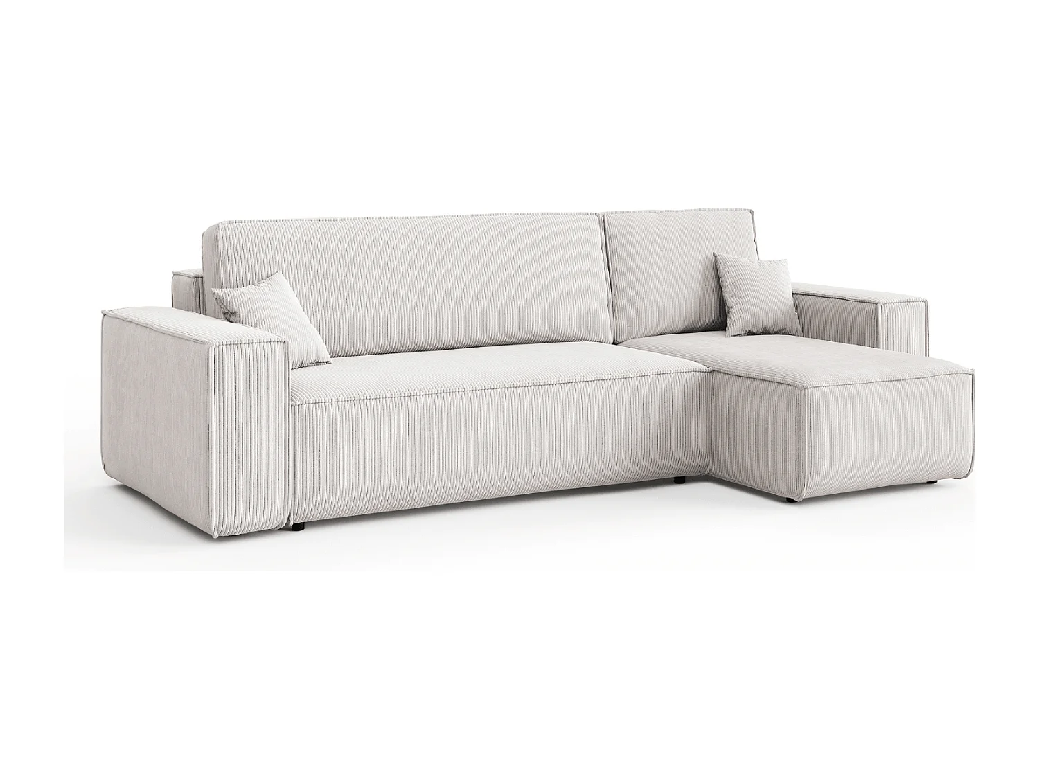 Canapé d’angle DENIS L avec fonction lit 135x200 Poso 100