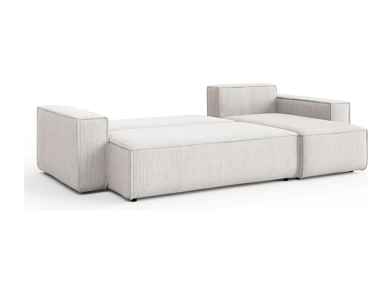 Canapé d’angle DENIS L avec fonction lit 135x200 Poso 100