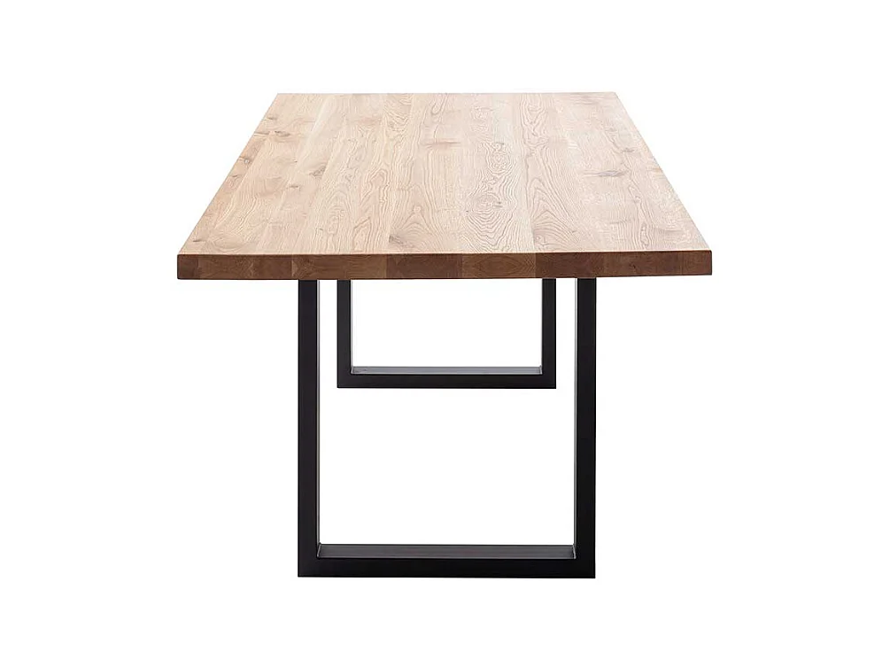 Esstisch Tisch Massivholz aus Wildeiche Massivholz im Industry und Loft Stil