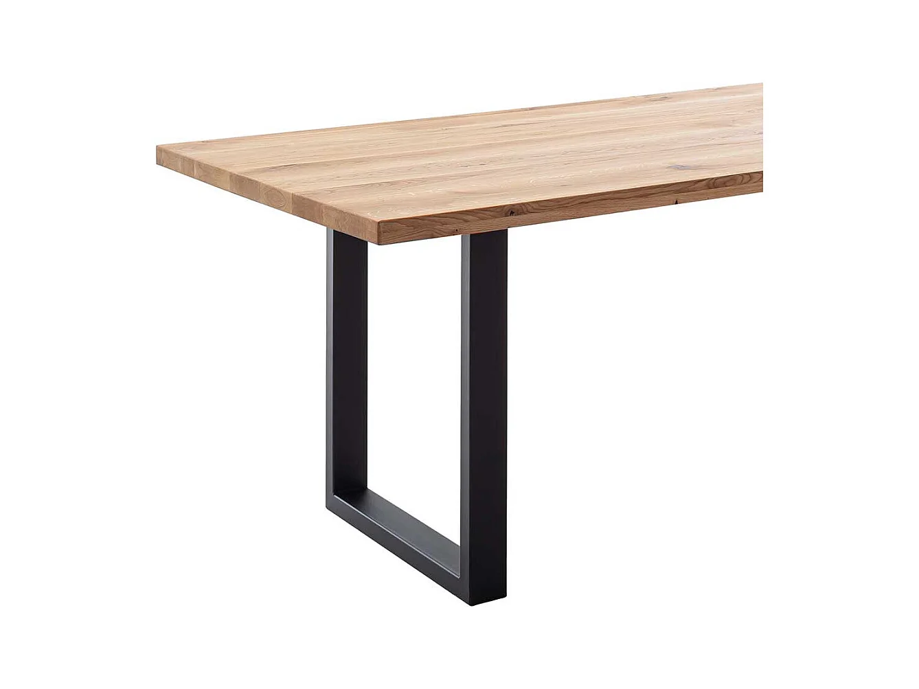 Esstisch Tisch Massivholz aus Wildeiche Massivholz im Industry und Loft Stil