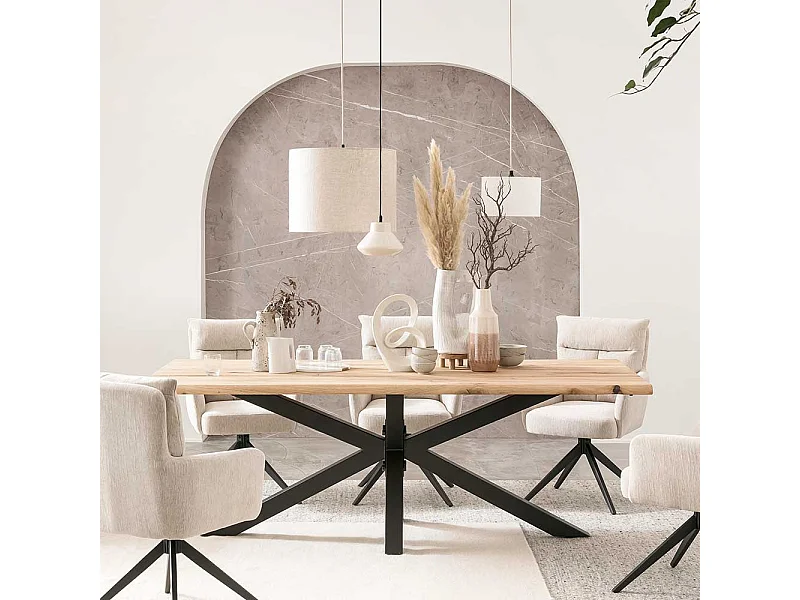 Großer Esszimmertisch im Industry und Loft Stil Spider Gestell